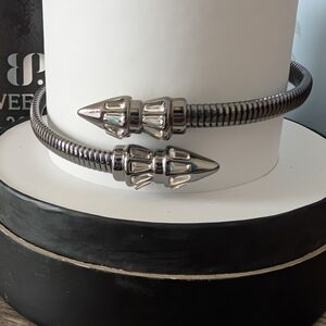 Silver Coil Bracelet